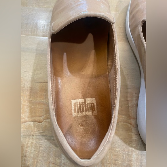 FITFLOP Audrey loafer shoe women’s taupe slipper - Picture 10 of 14